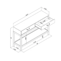 Brandeis Woven Console Table Brown - Threshold™ Designed With Studio McGee -Furniture Sales Store GUEST e2c73473 e890 4869 94da b0c7a6a1426f