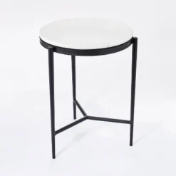 Pleasant Grove Round Marble End Table White - Threshold™ Designed With Studio McGee 7 Pleasant Grove Round Marble End Table White - Threshold™ Designed With Studio McGee -Furniture Sales Store GUEST e3e10705 2a8c 4a94 b227 413f936ea152