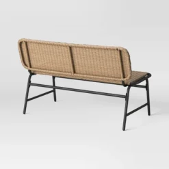 Popperton Arched Wicker Bench - Black - Threshold™ Designed With Studio McGee -Furniture Sales Store GUEST e54f8928 59f5 40ea b37e 4de7f9b2bacb