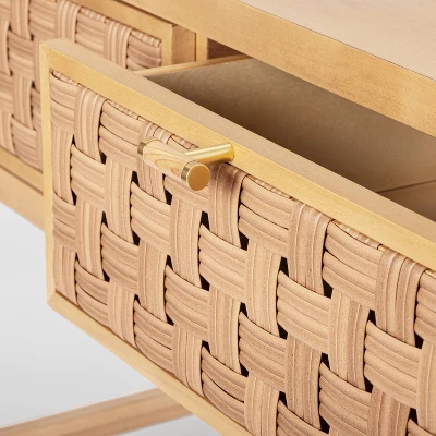 Palmdale Woven Drawer Console Natural - Threshold™ Designed With Studio McGee 3 Palmdale Woven Drawer Console Natural - Threshold™ Designed With Studio McGee - Image 3