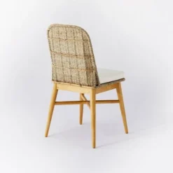 Juniper Woven Dining Chair With Cushion Natural - Threshold™ Designed With Studio McGee -Furniture Sales Store GUEST e8172ff7 020a 4ddb b645 ad2c009ce2f1