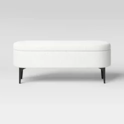 Storage Bench With Metal Legs Cream Boucle - Threshold™ -Furniture Sales Store GUEST e96846a9 5aa1 48ed a594 86cda8c86f49