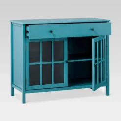 Windham 2 Door Accent Buffet, Cabinet With Shelves - Teal - Threshold™ -Furniture Sales Store GUEST ea1ecafb 9cbb 4de8 877c 8072c4a40207
