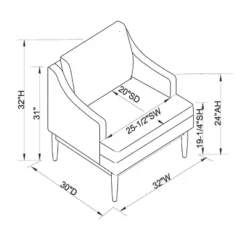 Howell Upholstered Accent Chair With Wood Base - Threshold™ Designed With Studio McGee -Furniture Sales Store GUEST eaa765f5 26c5 4ecb 8f54 dd96378e2465
