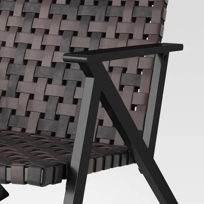 2pc Campton Club Outdoor Patio Chairs, Arm Chairs Brown - Threshold™ 3 2pc Campton Club Outdoor Patio Chairs, Arm Chairs Brown - Threshold™ - Image 3