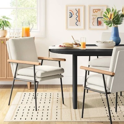 Catlett Oval Modern Wood Dining Table Black - Threshold™ 1 Catlett Oval Modern Wood Dining Table Black - Threshold™