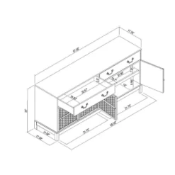 Brandeis Woven TV Stand For TVs Up To 60" Brown - Threshold™ Designed With Studio McGee 13 Brandeis Woven TV Stand For TVs Up To 60" Brown - Threshold™ Designed With Studio McGee -Furniture Sales Store GUEST edcf4db2 26a4 444b ba42 cd73d8a812f3