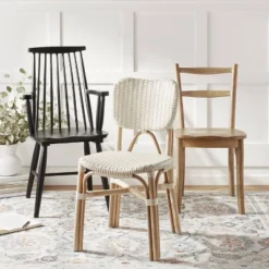 Canton Rattan And Woven Dining Chair White - Threshold™ -Furniture Sales Store GUEST ede753e1 6667 4c1f abc9 2409d3e550ad