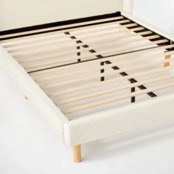 Kessler Bed In Cream Faux Shearling - Threshold™ Designed With Studio McGee -Furniture Sales Store GUEST f047c991 5648 4359 9e5c b7617db92b77