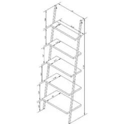 72" Loring 5 Shelf Leaning Bookshelf - Threshold™ 13 72" Loring 5 Shelf Leaning Bookshelf - Threshold™ -Furniture Sales Store GUEST f0a703db 6249 4024 8139 6e1bf2368058