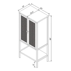 66" East Bluff Woven Cabinet Black - Threshold™ Designed With Studio McGee -Furniture Sales Store GUEST f0f96919 4336 4aac bf37 3083b43583f1