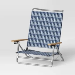 5 Position Beach Chair With Aluminum Frame & Wood Arms - Threshold™ -Furniture Sales Store GUEST f0ffb973 9fe5 4b27 a4dc 31a9ae2eef17