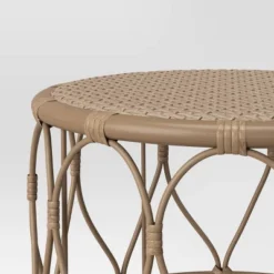 Britanna Patio Accent Table, Outdoor Furniture Natural - Threshold™ -Furniture Sales Store GUEST f133a004 3f04 4117 998d f19207090d43