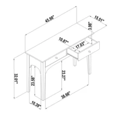 Palma 46" Arched Console Table Dark Brown - Threshold™ Designed With Studio McGee -Furniture Sales Store GUEST f1d2f812 22ba 46da 87a3 3ecf6b0a2f9a