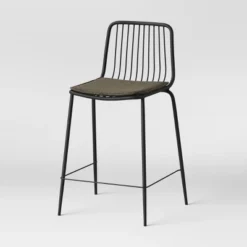 Set Of 2 Sodra Rounded Seat Wire Counter Height Barstool Black - Threshold™ -Furniture Sales Store GUEST f3977ede cee1 4f10 9a89 a9cc685fe28a