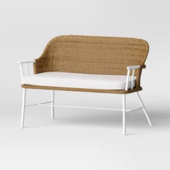 Lenwood Steel Outdoor Patio Garden Bench Brown - Threshold™ Designed With Studio McGee 9 Lenwood Steel Outdoor Patio Garden Bench Brown - Threshold™ Designed With Studio McGee -Furniture Sales Store GUEST f6c8f767 c66b 4b82 9e13 54d22ad222d1