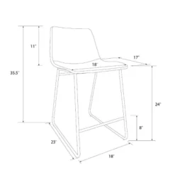 Bowden Faux Leather Counter Height Barstool - Threshold™ -Furniture Sales Store GUEST fc17995b 497f 4a5a 958c c9c8bb9e68cc