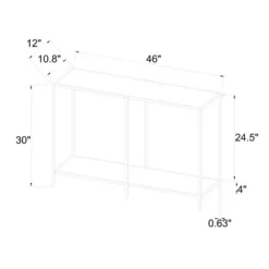 Faux Marble And Metal Console Table Gold - Threshold™: Sleek Two-Tiered, Rectangular Design, 30" High -Furniture Sales Store GUEST ffac7753 0ea7 49f5 ab1a 2cdd40d6b48f